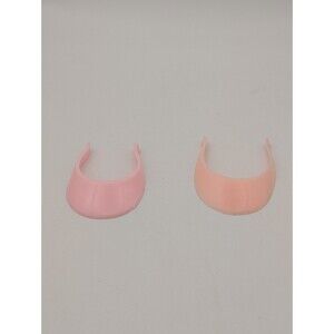 Vintage Barbie Doll Sun Visor Lot Of 2 Pink